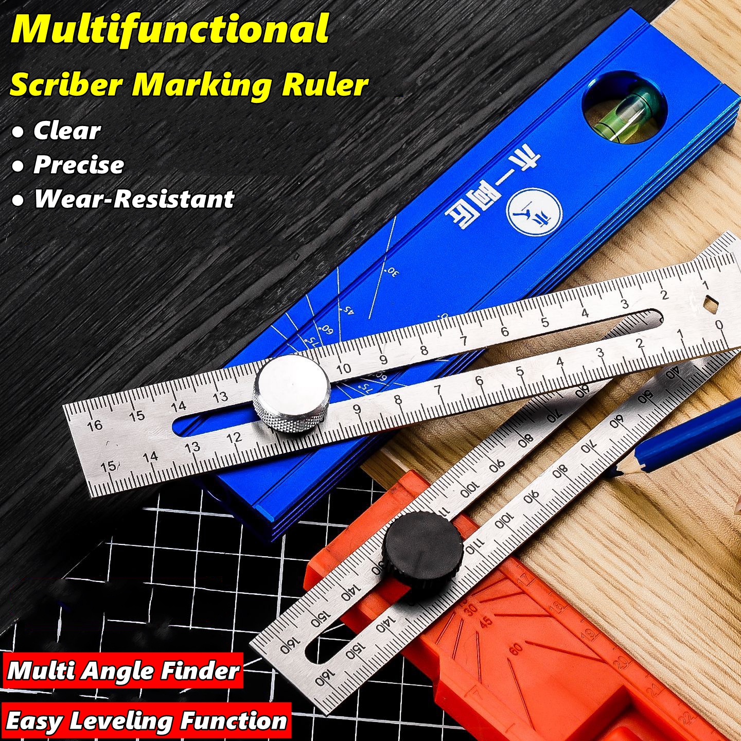 Woodworking Basic Tools - Scriber Marking Tools, Multi Angle Finder