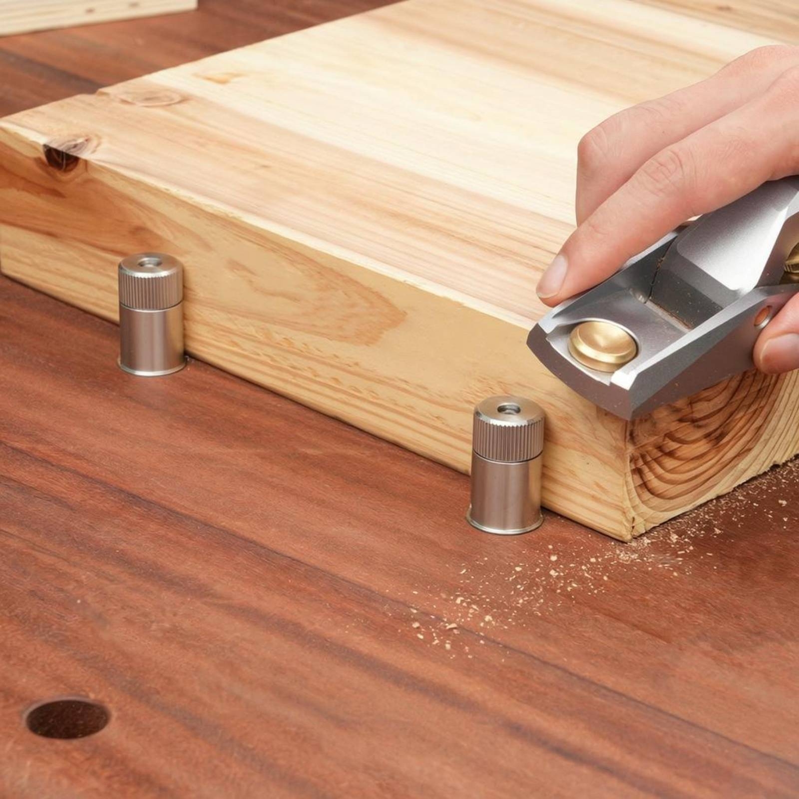 Workbench Woodworking - Self-Locking Table Dog Knurled Top Stainless
