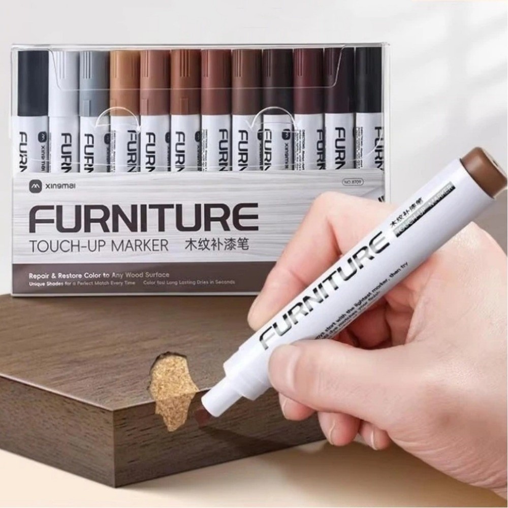 Woodworking Oil Finish - 12pcs/set Waterproof Wood Furniture Repair Pen
