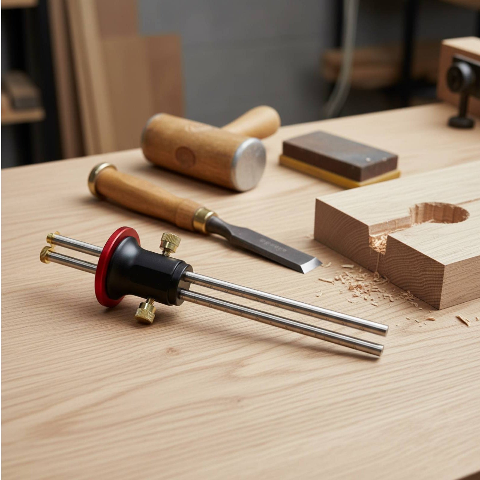 Twin Head Marking Gauge Clear  - Marking Gauge Tool review and price