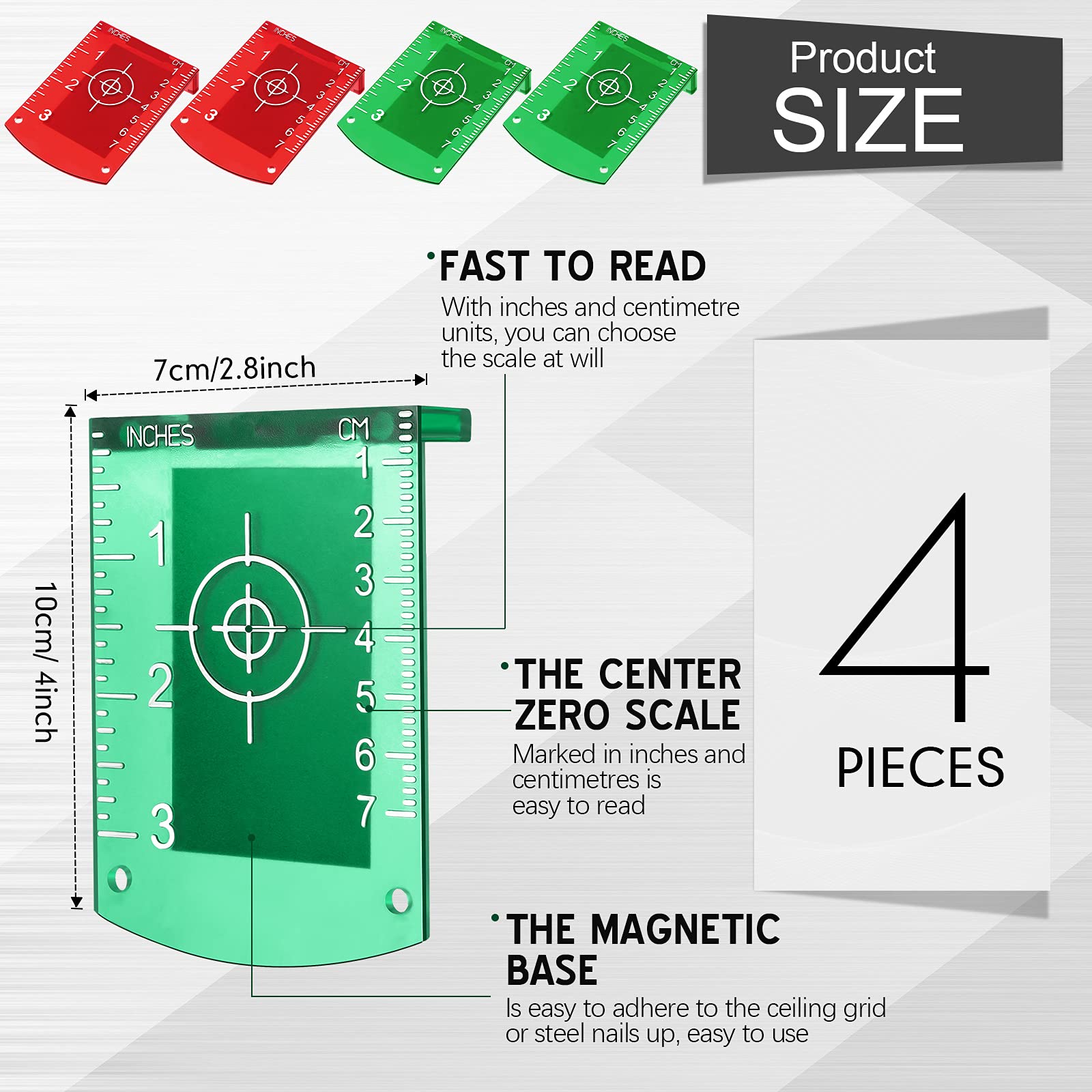 2Pcs Laser Level Target Board  - Woodworking Online review and price