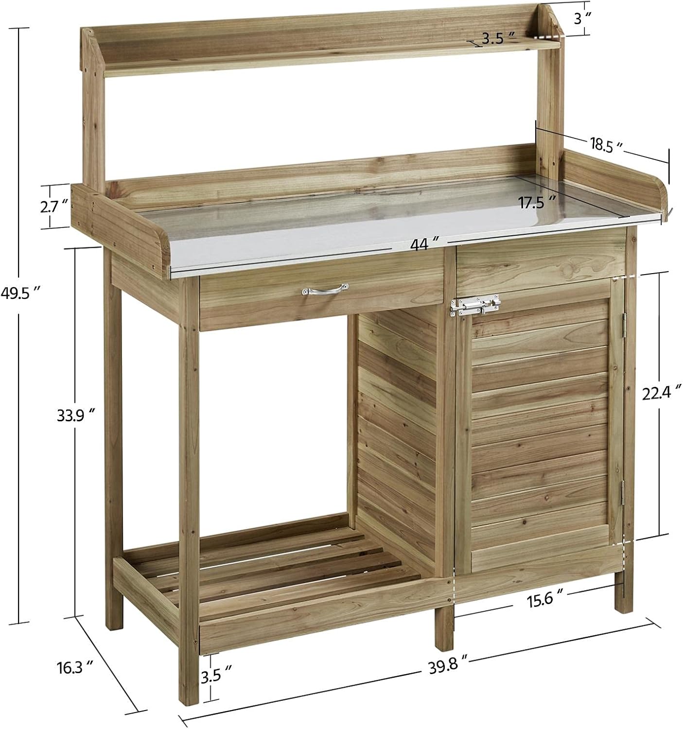 Outdoor Potting Bench Table, G - Workbench Woodworking review and price