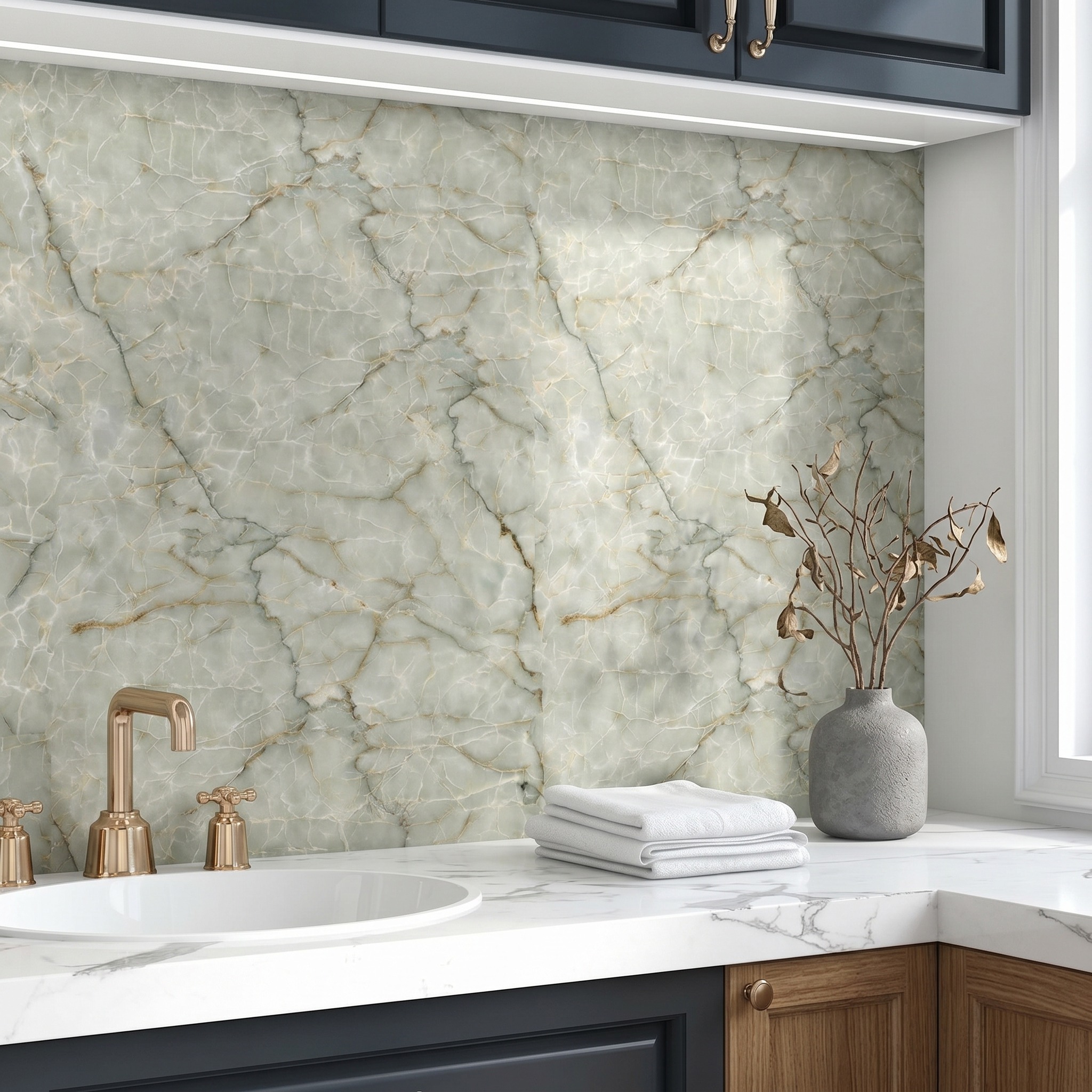Marble Self Adhesive Wallpaper - Woodworking Oil Finish review and price