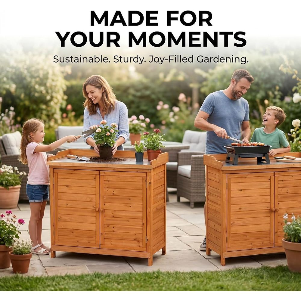 Outdoor Patio Wood Storage Cab - Workbench Woodworking review and price