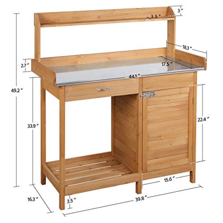 Outdoor potting bench table wo - Workbench Woodworking review and price