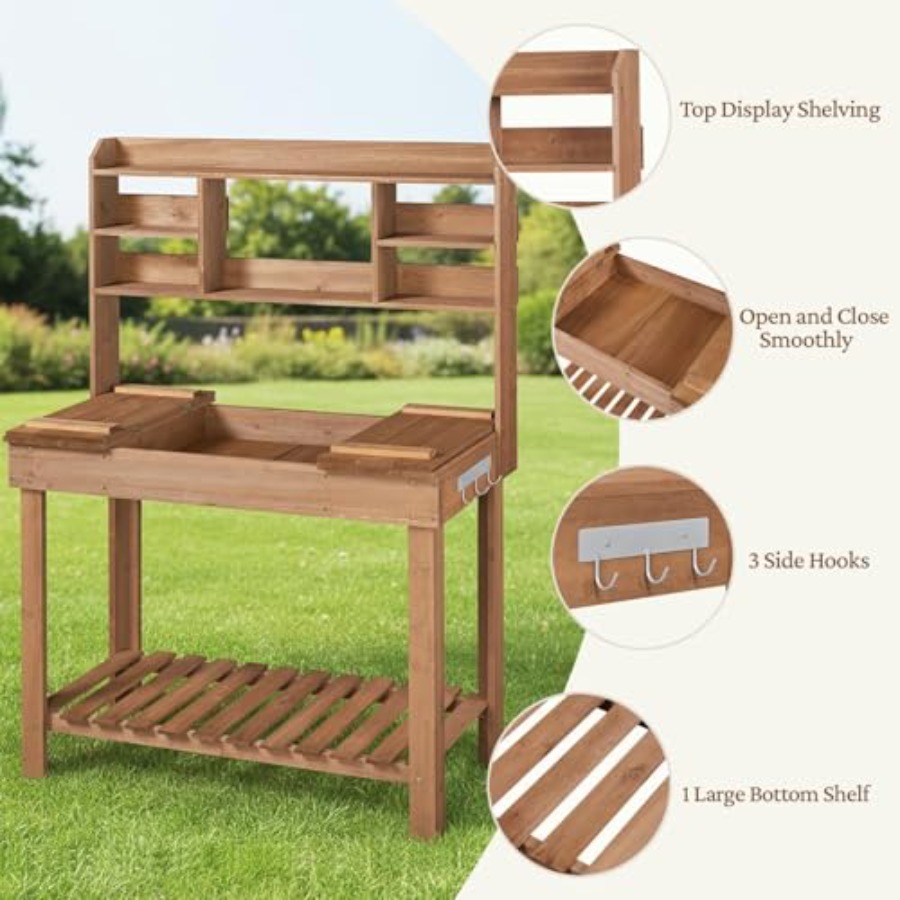 Potting Bench Table for Hortic - Workbench Woodworking review and price