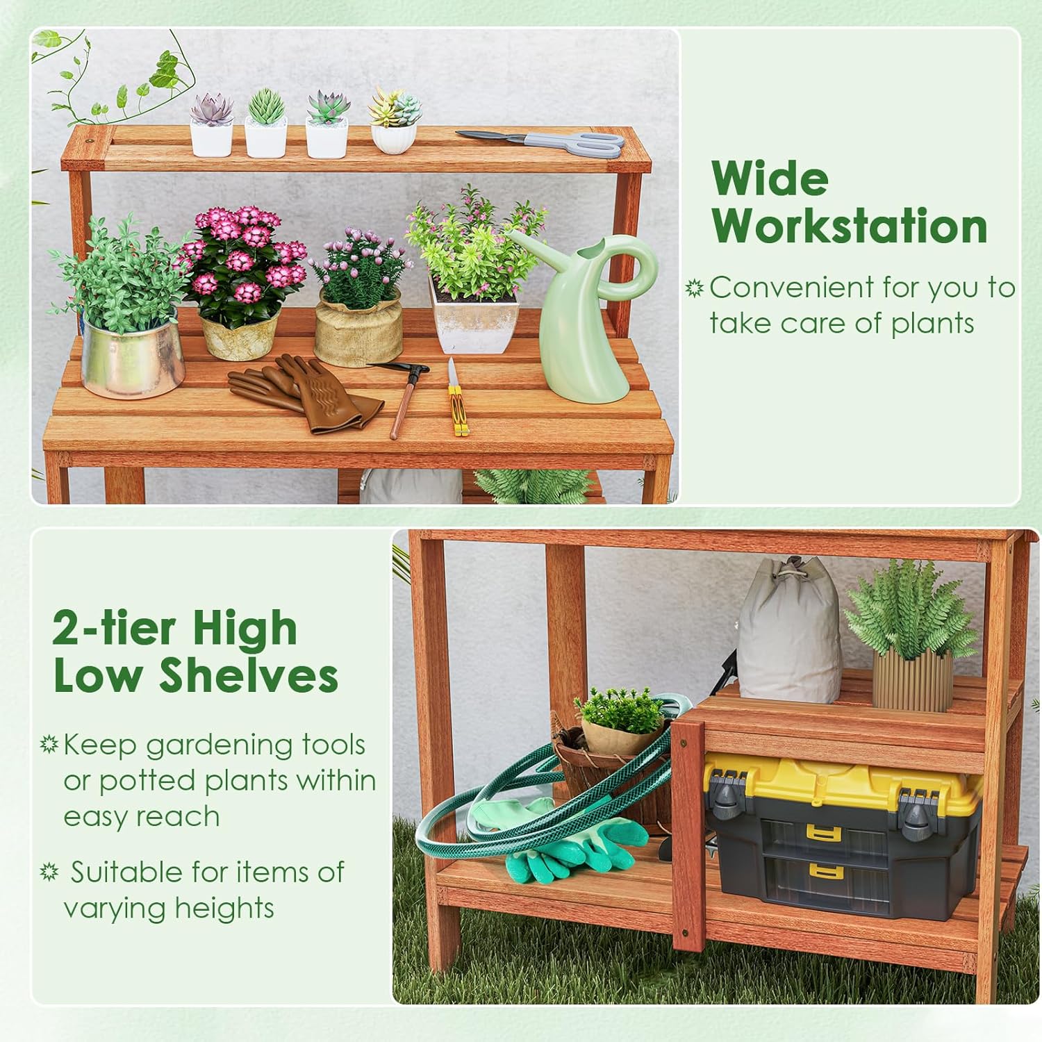 Potting Bench Table, Outdoor W - Woodworking Oil Finish review and price