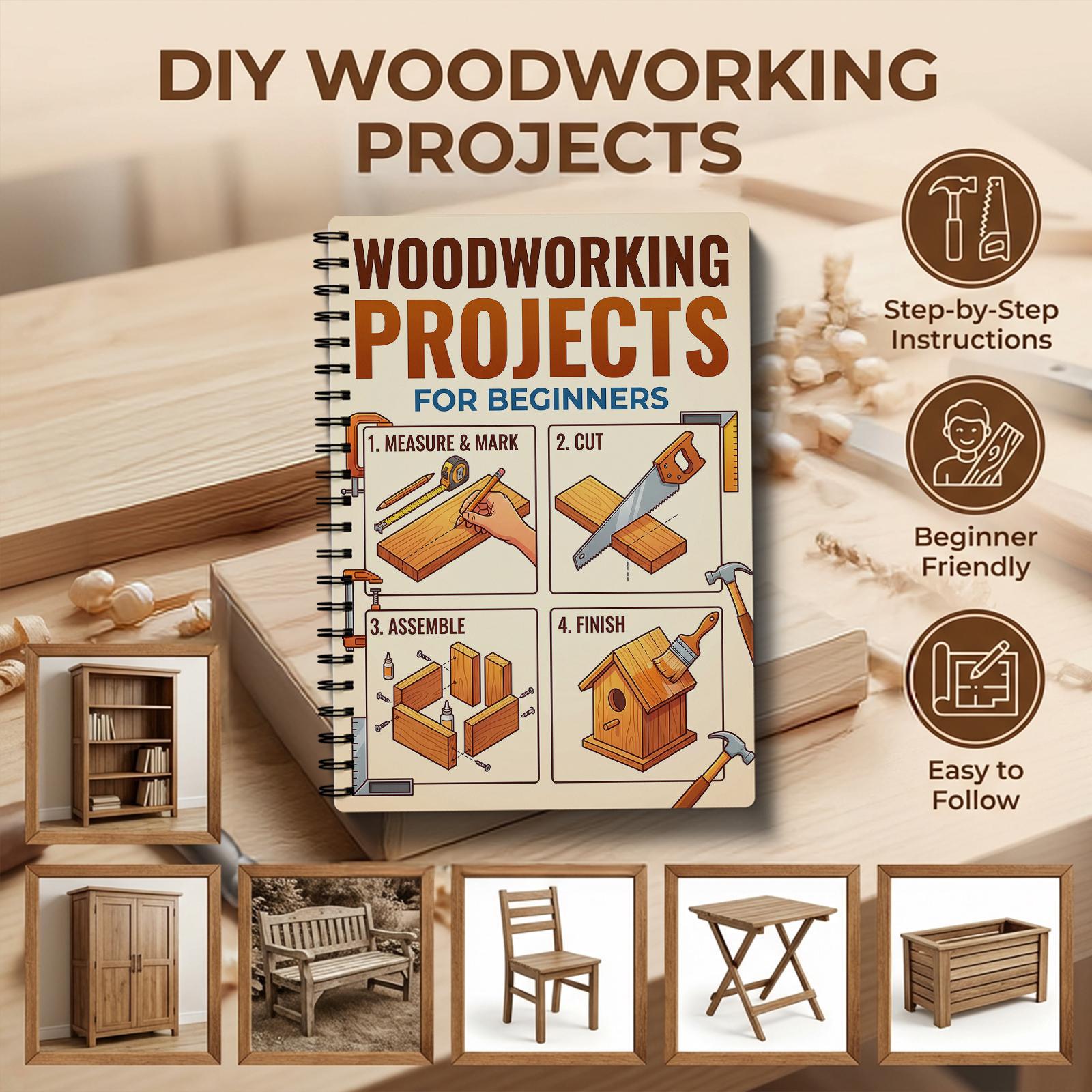 Woodworking Book for Beginners - Woodworking Basic Tools review and price